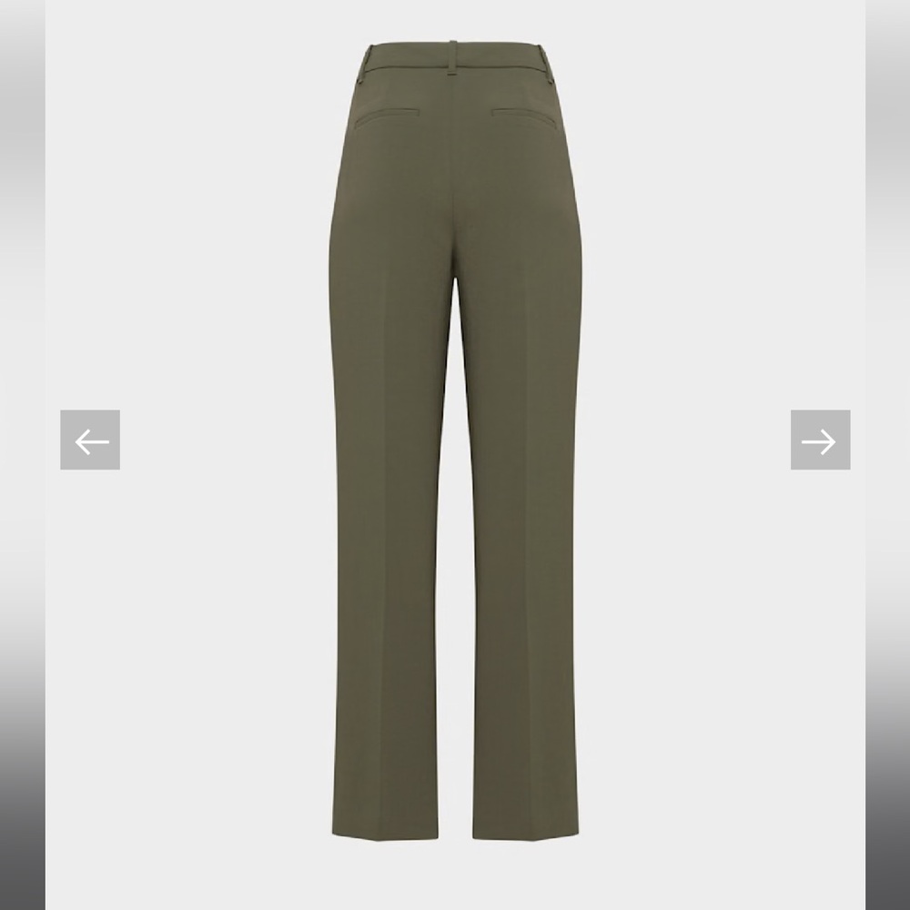 Aritzia The Effortless Pant. Bitter sage color. Size 0. Worn once. - Picture 2 of 5